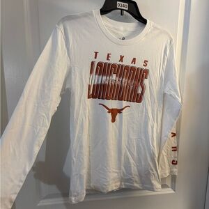 Texas Longhorns White Long Sleeve Shirt Sz M